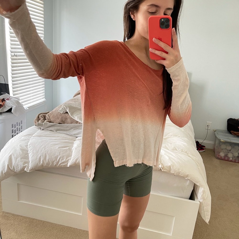 Free People Long sleeve, loose fitting tee
